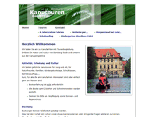 Tablet Screenshot of kanutouren-bamberg.de